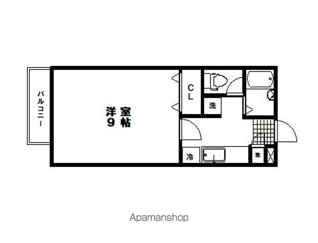 プリマベーラ上杉(1K/1階)の間取り写真