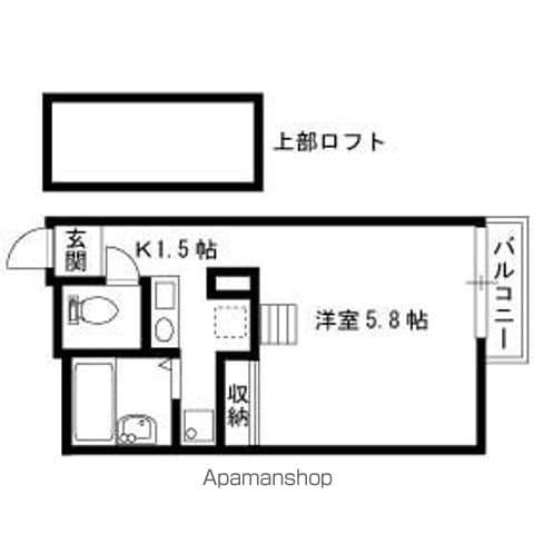 レオパレス熊野(1K/3階)の間取り写真