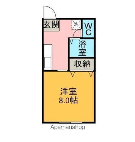 ELENA A(1K/1階)の間取り写真