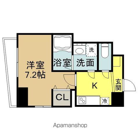 FELICE町田(1K/8階)の間取り写真