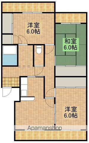 EKビルⅡ(3DK/4階)の間取り写真