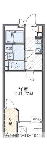 レオネクストラギⅡ(1K/2階)の間取り写真