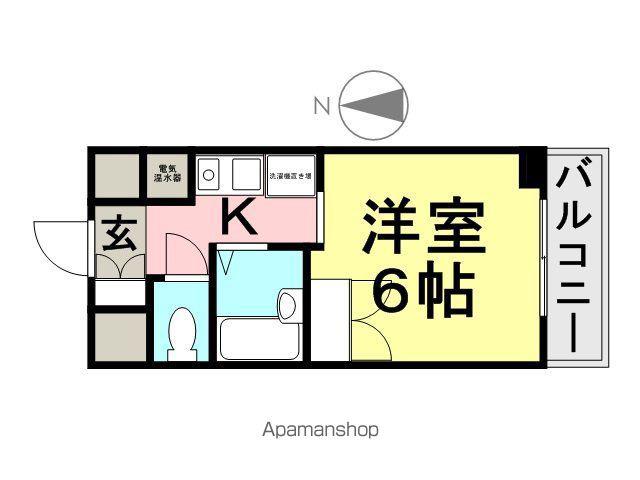 クレセール(1K/8階)の間取り写真