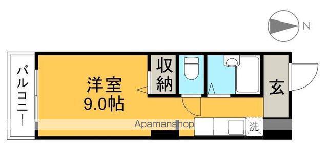マーガレットパレス(ワンルーム/2階)の間取り写真