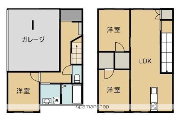 AURORA(3LDK/1階)の間取り写真