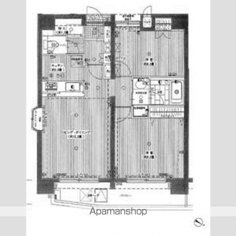 インフィニティ渋谷山手(2LDK/10階)の間取り写真