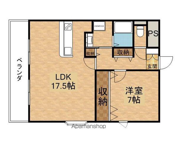 大阪メトロ今里筋線 瑞光四丁目駅 徒歩7分 9階建 築30年(1LDK/6階)の間取り写真