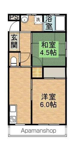 高橋マンション(2K/3階)の間取り写真