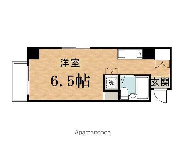 LIFE IN聖蹟(ワンルーム/2階)の間取り写真