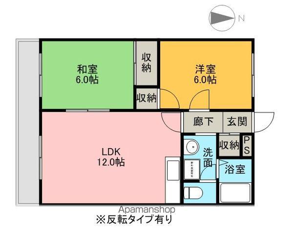 SUNROYAL(2LDK/3階)の間取り写真