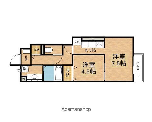 SAN DU WILL2(1LDK/1階)の間取り写真