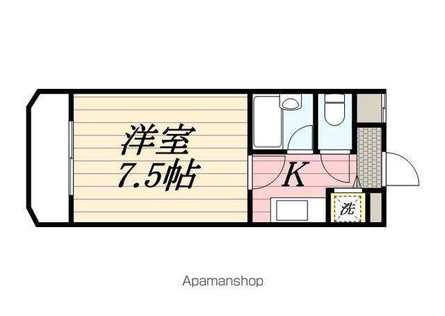 ラ・パルフェ・ド・フィネス(1K/9階)の間取り写真