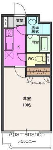 サンノーヴァ五十嵐(1K/3階)の間取り写真