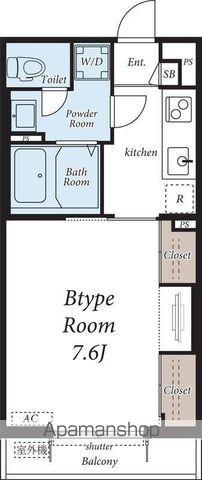 リブリ・スズマル(1K/3階)の間取り写真