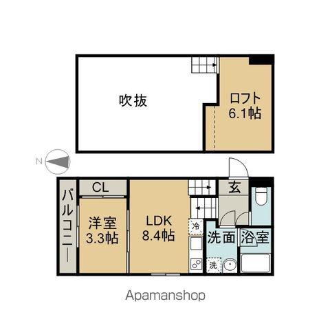 FAMILY STAGE 川名1(1LDK/1階)の間取り写真