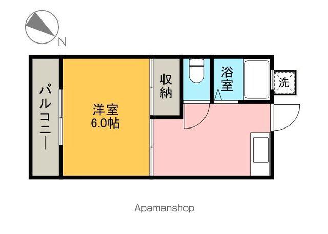 サンライズハイツ(1DK/1階)の間取り写真