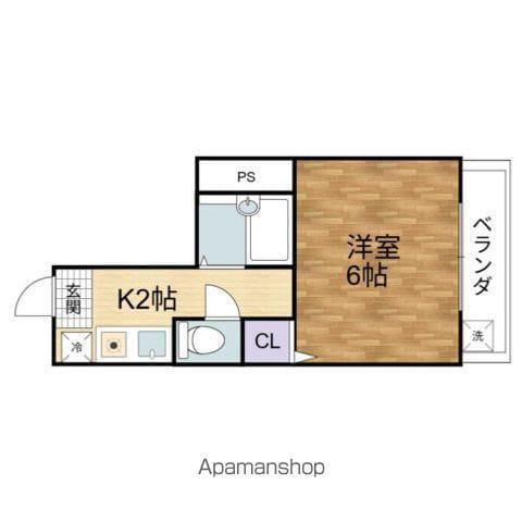 天一ビル(1K/3階)の間取り写真