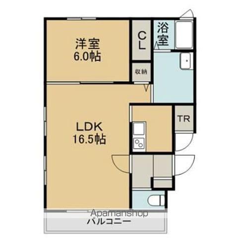 オリーブ(1LDK/1階)の間取り写真