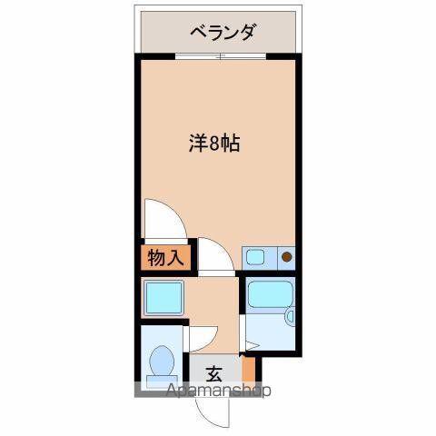 センチュリー丸島(ワンルーム/3階)の間取り写真