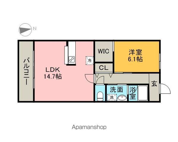 イルフィオーレ松原(1LDK/5階)の間取り写真