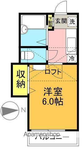 TOPHILL代田(1K/1階)の間取り写真