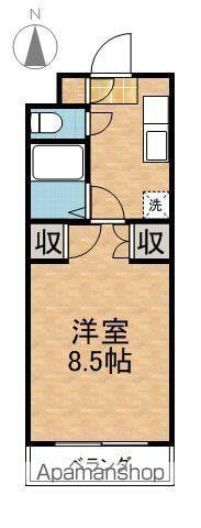 コーポビックウェーブ S棟(1K/2階)の間取り写真