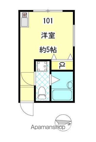 パティオ板橋徳丸(ワンルーム/1階)の間取り写真