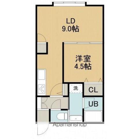 メゾンパティオ東山(1LDK/1階)の間取り写真