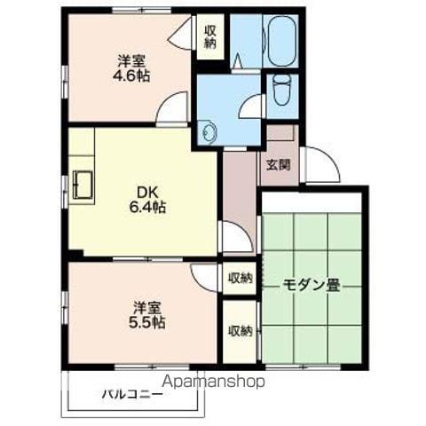 マイネハイマート藤塚A(3DK/2階)の間取り写真