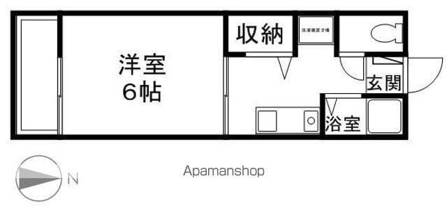 レトアミヤザキ(1K/2階)の間取り写真