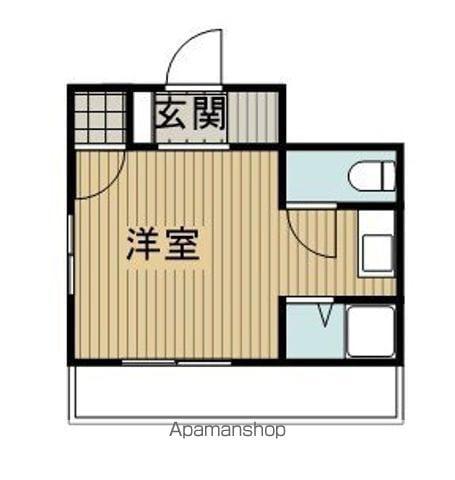 ナカイビル(1K/4階)の間取り写真