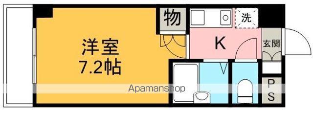 ガーデンセルリア(1K/6階)の間取り写真