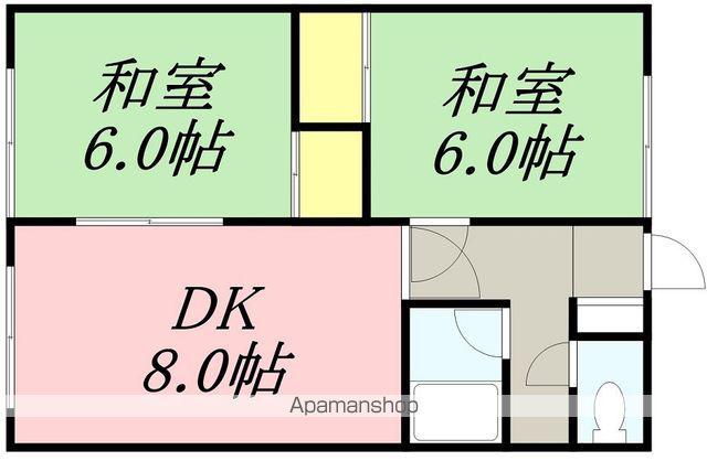 シティ赤岩(2LDK/1階)の間取り写真
