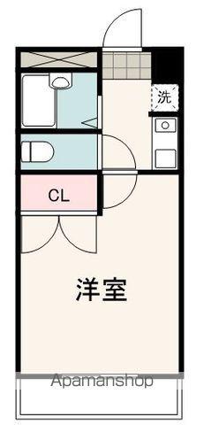 スターチス(1K/1階)の間取り写真