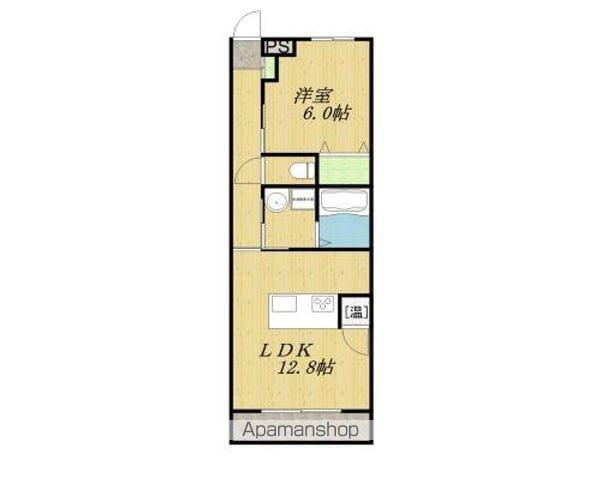 アリビオグランデ木田(1LDK/1階)の間取り写真