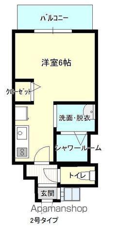 MODERN PALAZZO大手門2(ワンルーム/6階)の間取り写真
