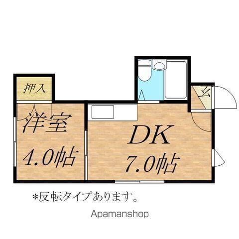 プラザイン307(1DK/3階)の間取り写真