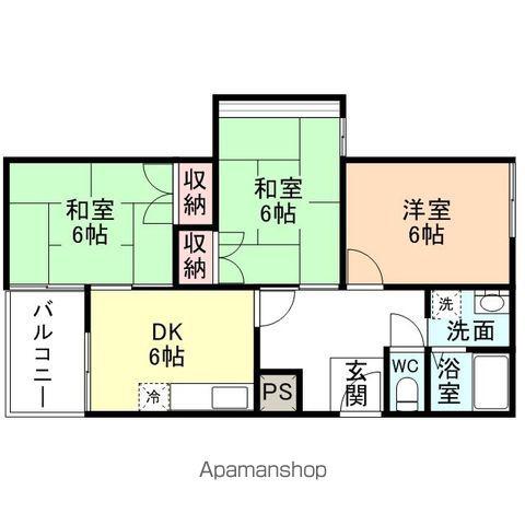 ハイツ41(2LDK/2階)の間取り写真