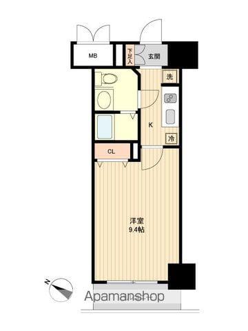 ノーブルプレイス北四番丁(1K/3階)の間取り写真