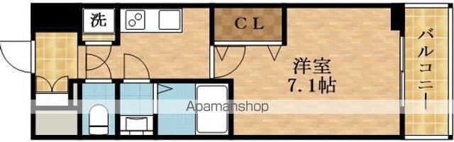 セレニテ京橋クレア(1K/4階)の間取り写真