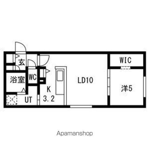 ALPHA新札幌駅前(1LDK/4階)の間取り写真