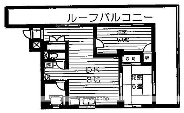 小間屋ビル(2LDK/4階)の間取り写真