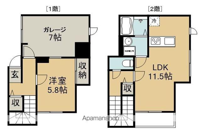 平成BASE(1LDK/1階)の間取り写真
