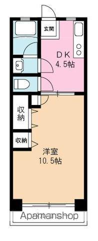 コーポ坂本(1DK/3階)の間取り写真