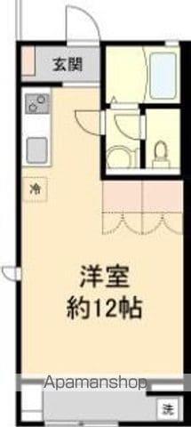 ジュネス後三条(ワンルーム/2階)の間取り写真
