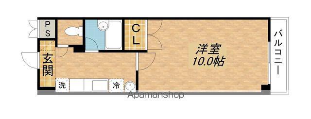 アートプラザ南笠(1K/3階)の間取り写真