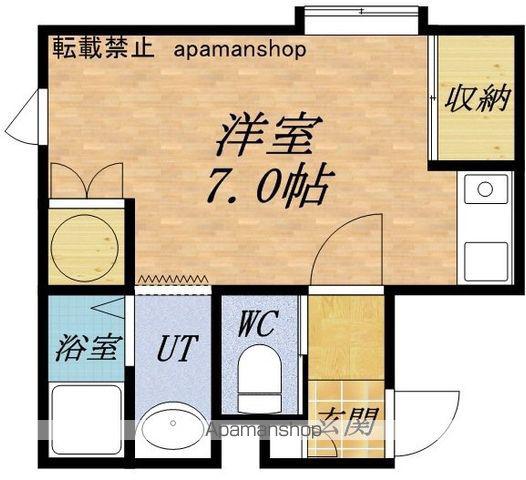 フォレスタ入船(ワンルーム/2階)の間取り写真