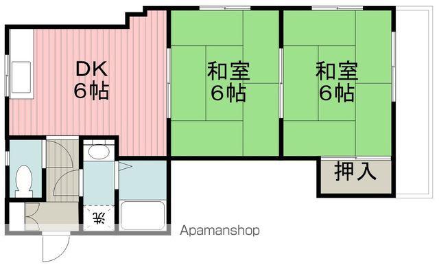 メゾンビスタ(2DK/3階)の間取り写真