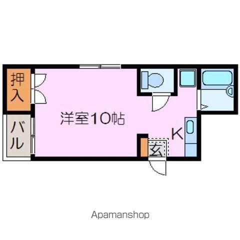 エクセルシオール壱番館(ワンルーム/1階)の間取り写真