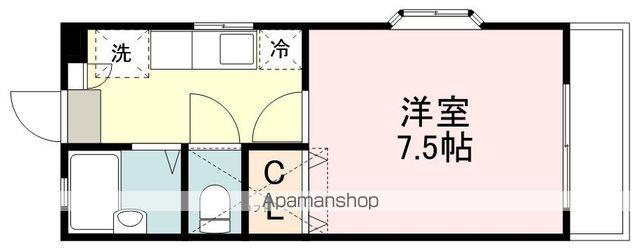 K-ハウス参番館(1K/1階)の間取り写真